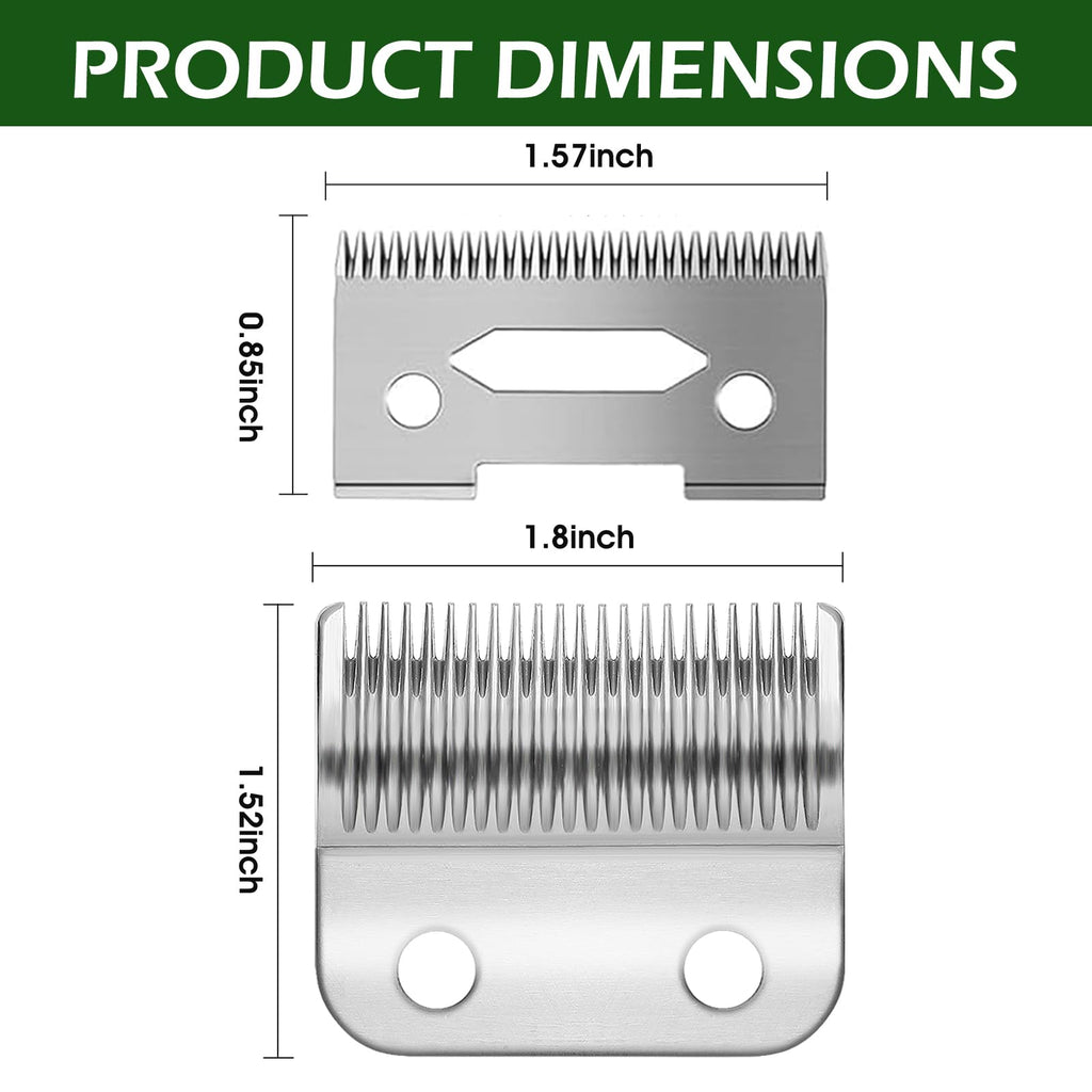 3 Pack Professional Replacement Clipper Blades,Precision 2 Holes Adjustable Hair Clipper Parts Blade for 5-Star Senior, Magic Clip, Reflections Senior
