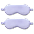 2Pack Silk Sleep Mask,IEKEODI Eye Mask for Sleeping,Elastic Blackout Eye Mask & Blindfold for Full Night's Sleep,Travel and Nap(Purple)
