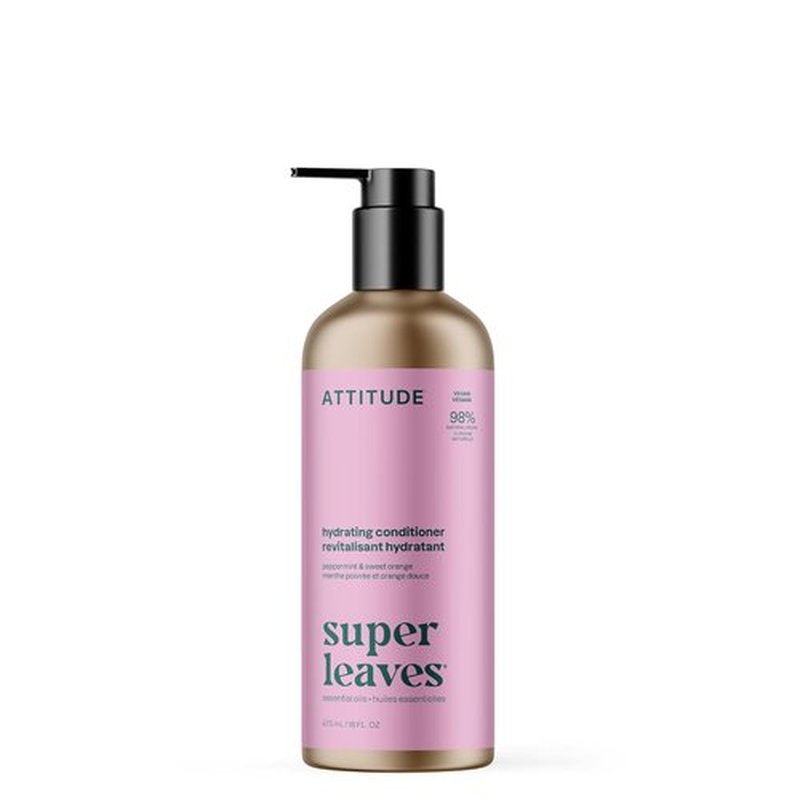 ATTITUDE Conditioner - Vegan & Plant-Based with Essential Oils | 16 Fl Oz Aluminum Bottle