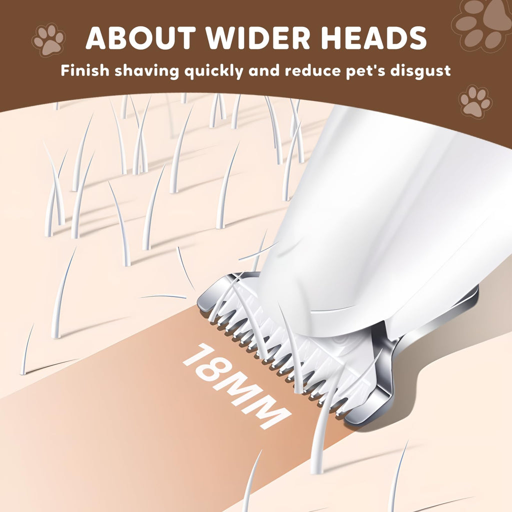 Scappof Pet MicroPrecision Trimmer, 2026 New Rechargeable Pet Trimmer, Waterproof Dog Hair Clipper for Home Use, Multifunctional Cordless Pets Clipper for Pets Owners (1)