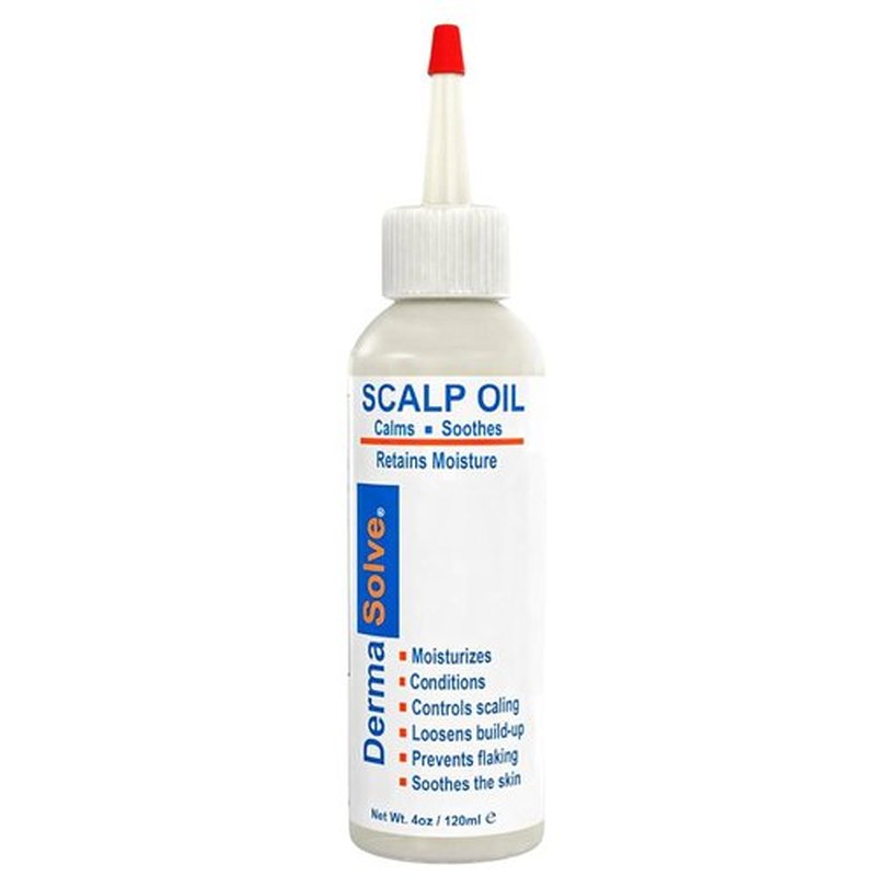 Dermasolve Scalp Oil - Flaky Scalp Relief for Psoriasis & Dandruff | 4 oz, Dermatologist Approved