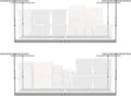MonsterRax Overhead Garage Storage Rack - 2-Pack Adjustable Ceiling Shelves | White, 24"-45" Height