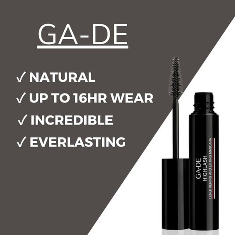 GA-DE Highlash Lengthening Mascara - Nourishing Formula for Volume & Lift - Intense Carbon Black - 0.27 oz