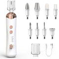 Cordless Electric Nail File Set, Portable Electric Nail Drill Machine,Professional Manicure Pedicure Kit, 5 Speeds Hand Foot Care Tool for Calluses, Thick Nails, Grind, Trim, Polish