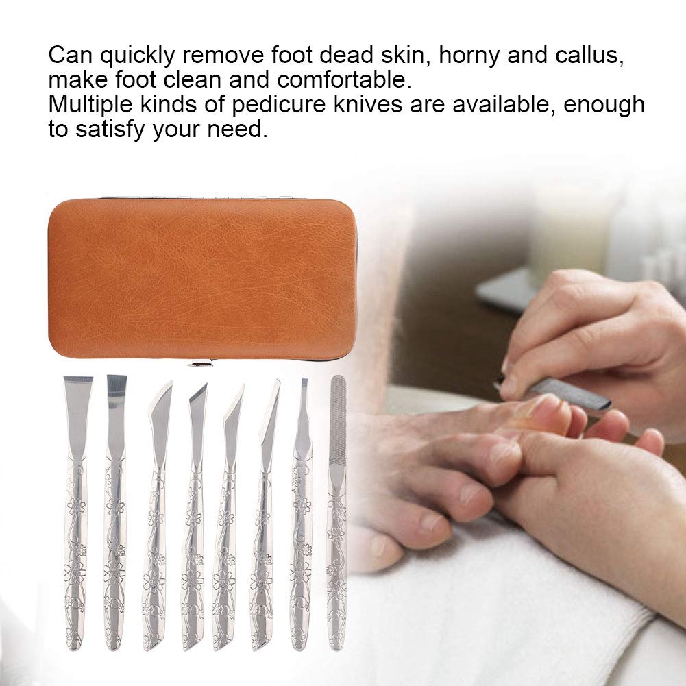 Watris Veiyi 8PCS Foot Shaver Pedicure Tool for Women Men Care Feet
