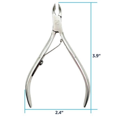 ClipperPro® Stainless Steel Cuticle Nippers - Cuticle Clippers for Nail Care Pedicure Manicure Nail Tools - Full Jaw Cuticle Remover Tool Nail Care, High Precision Blade, Easy Grip
