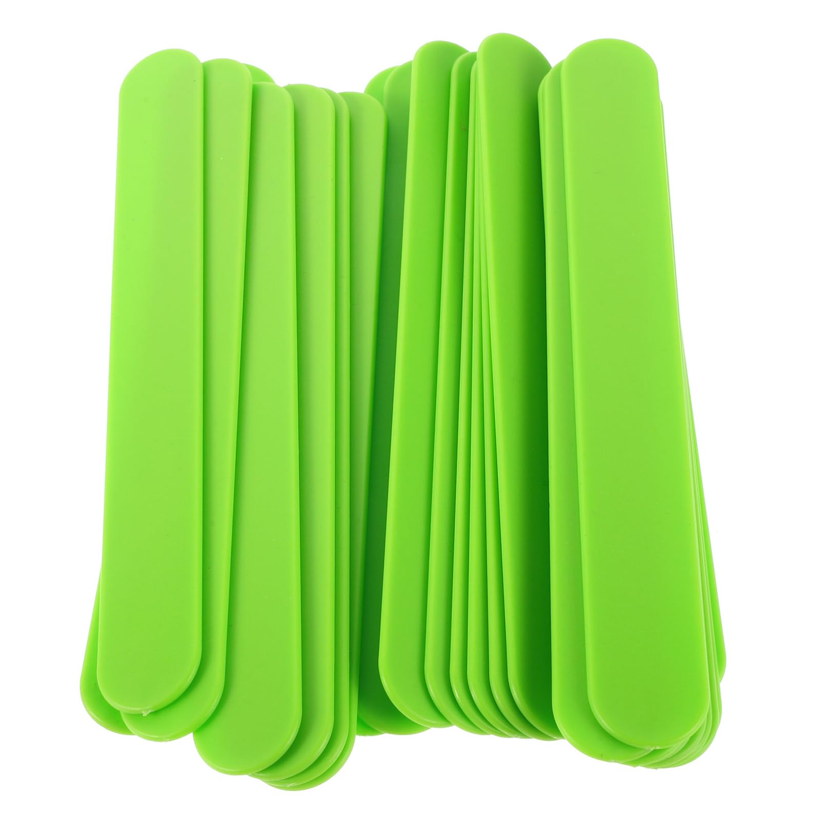 minkissy 25Pcs Reusable Plastic Tongue Depressors for Oral Smooth Edges Durable Scrapers for Adults for Pediatric Use DIY Projects