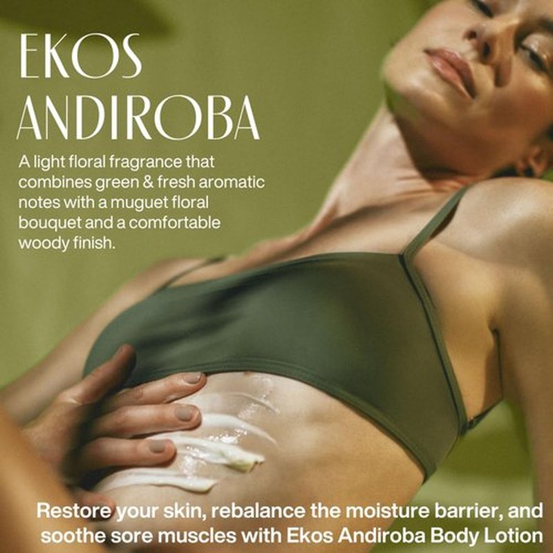 Natura Ekos Andiroba Restorative Body Lotion - 30-Hour Moisturization & Muscle Relief - 13.5 fl oz (400ml)