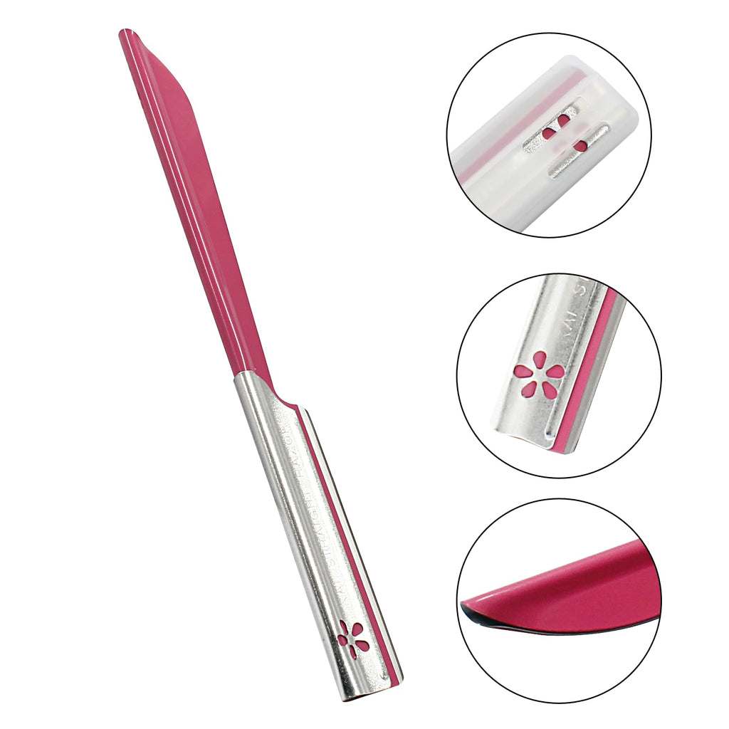 Coufce 10 pcs Red and Blue Eyebrow Trimmer Women