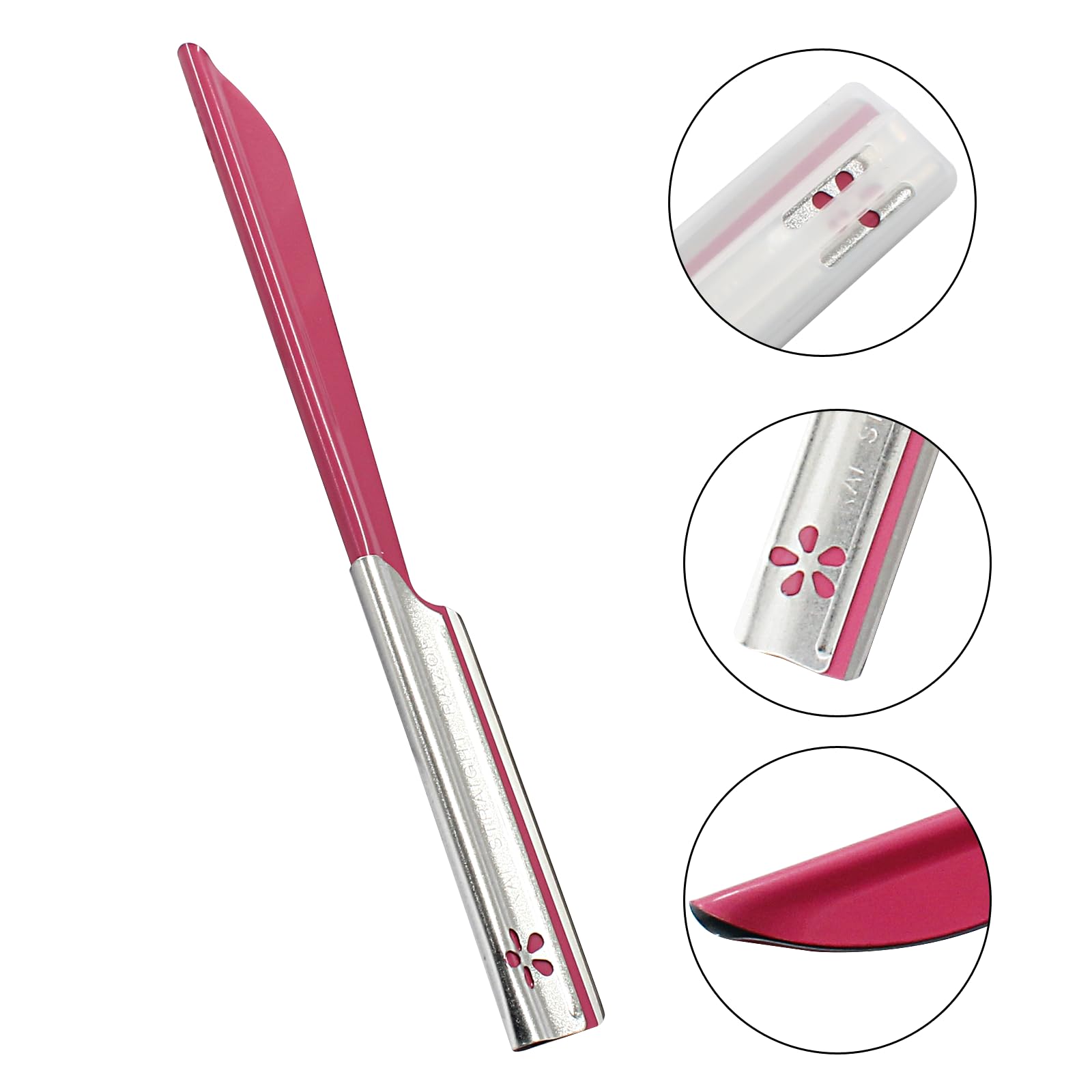 Coufce 10 pcs Red and Blue Eyebrow Trimmer Women