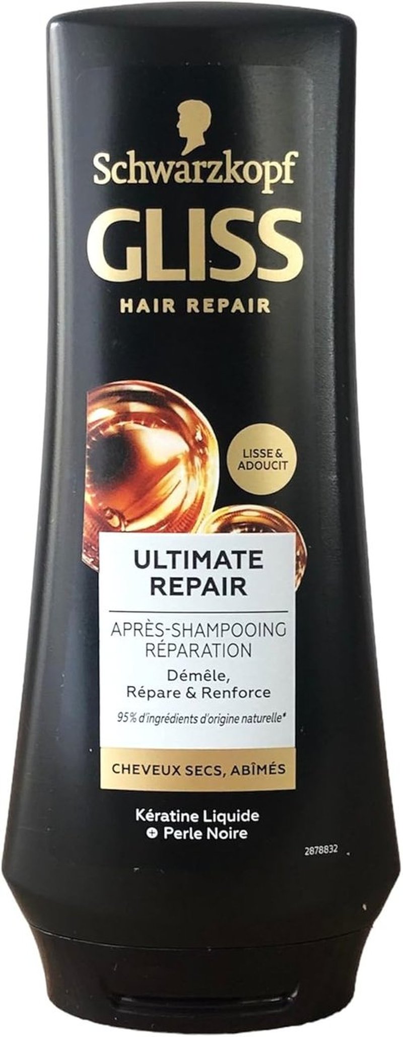 Gliss Kur Ultimate Repair Conditioner - Deep Nourishing Formula for Damaged Hair | 6.76 Fl Oz
