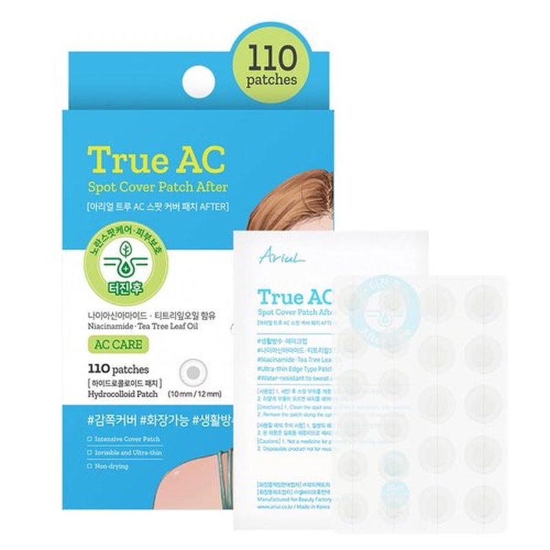 Ariul Hydrocolloid Blemish Patch – Invisible Matte Spot Cover, Waterproof, 10mm & 12mm, Korean Skincare (110 Count)