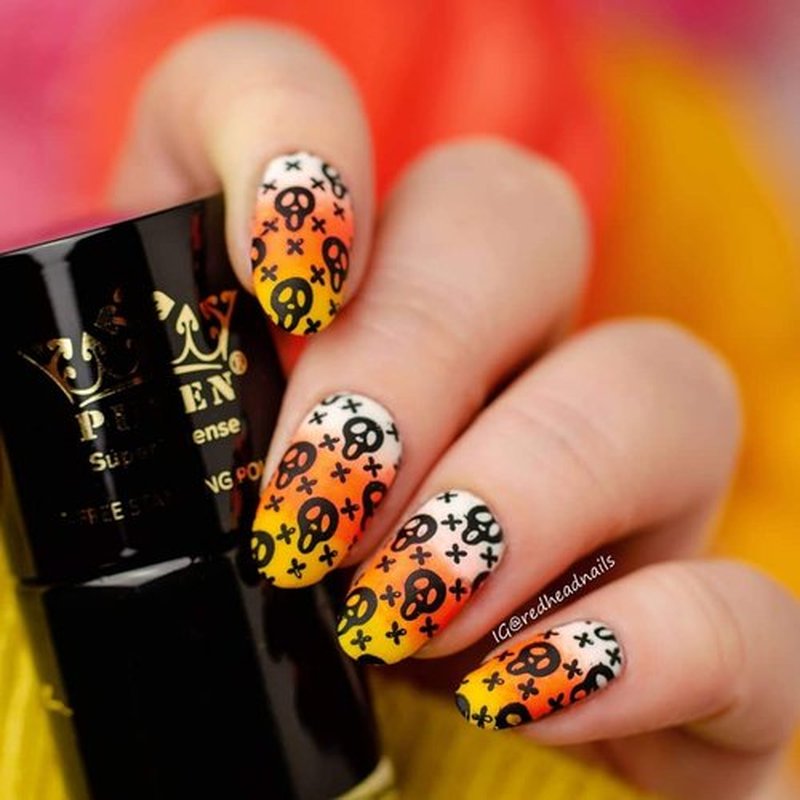 PUEEN MUST HAVE Stamping Polish Collection Set Big 5-FREE Formula Nail Color Lacquer (805 - Black Jack + 806 - Pure White) - BH000872