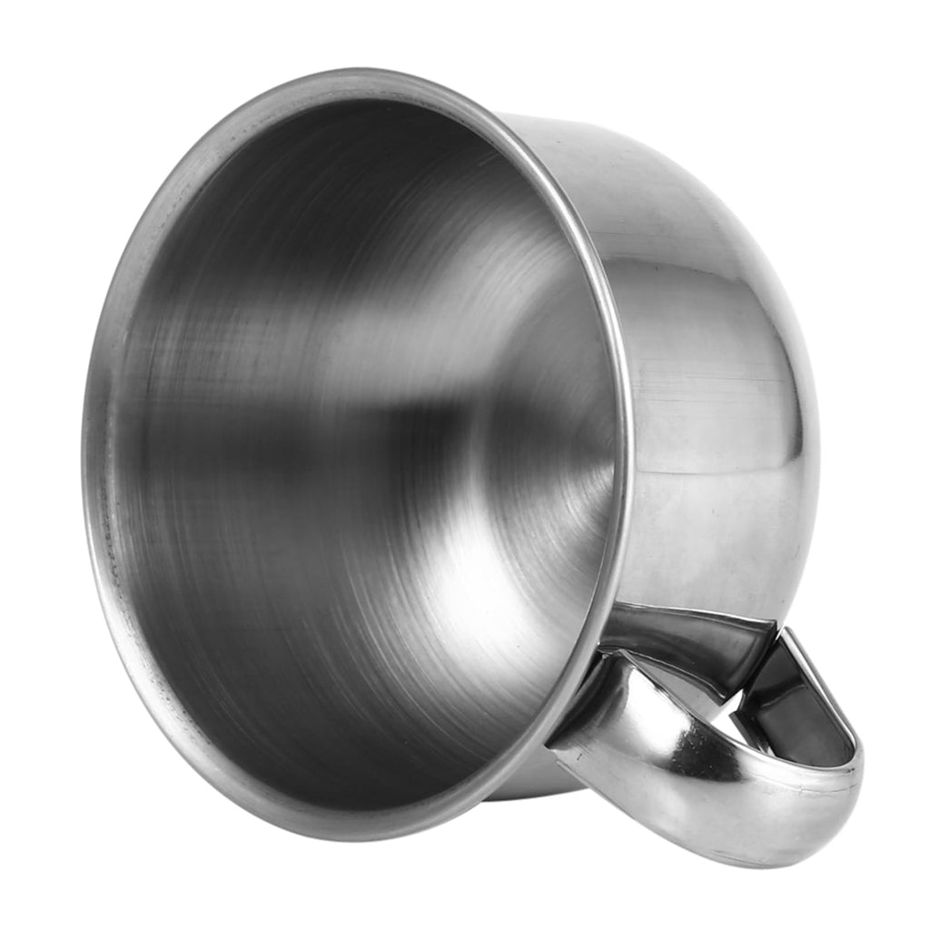 GBSCLOVER Stainless Steel Shaving Bowl, Lightweight Shaving Soap Bowl With Handle, Stylish Shave Bowl Suitable for Traditional and Modern Form of Shaving, 4.3 x 2.0in