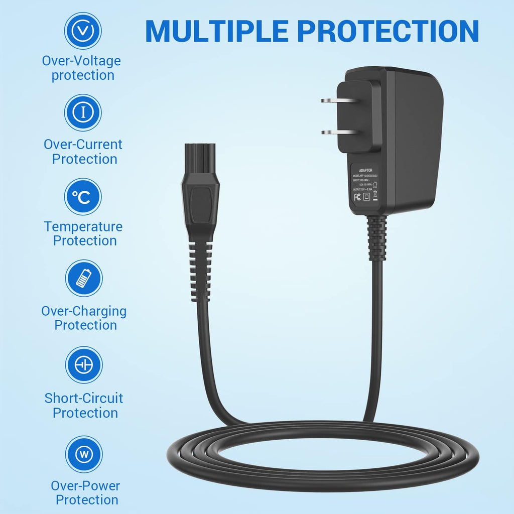 CGGXJP 15V Charger Cord Compatible with Philips Norelco HQ8505 3000 5000 7000 9000 Series, Multigroom MG5750 MG7750 MG7770 MG7790 Electric Shaver Razor Trimmer Adapter Charging Cord