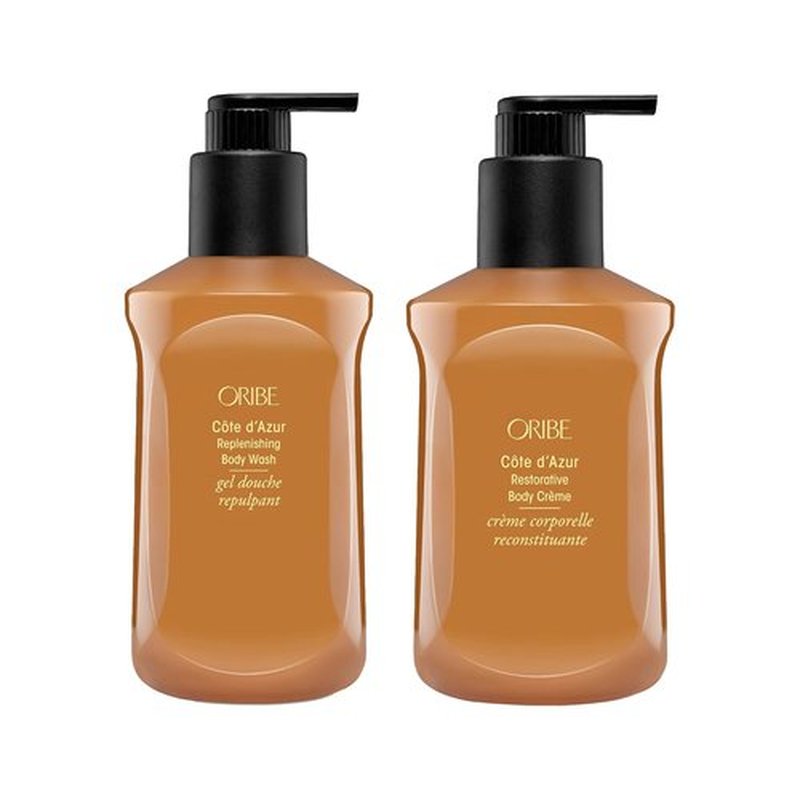 Oribe Cote d'Azur Body Wash & Body Crème Duo - Luxurious Hydration for Soft, Radiant Skin