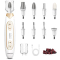Cordless Electric Nail File Set, Rechargeable Toe Nail Buffer and Sander, Toenail Grinder for Thick Toenails, Manicure Pedicure Drill Kit, Hand Feet Nails Care Tool for Women Men Seniors Human