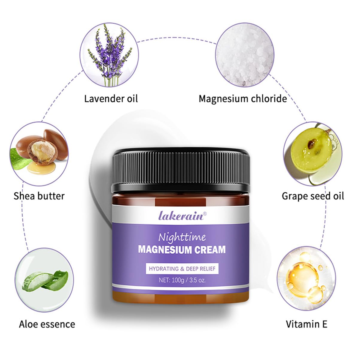 MULPG Magnesium Cream for Sleep with Lavender