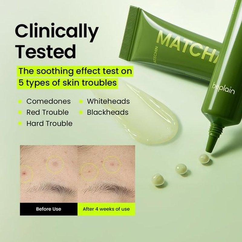 beplain Matcha Catechin Intensive Care Cream for Face | Brightening & Blemish Care | Rapid Relief for Irritated Skin| Suitable for Sensitive Skin | Korean Skin Care, K-Beauty (0.67 fl oz / 20 ml)