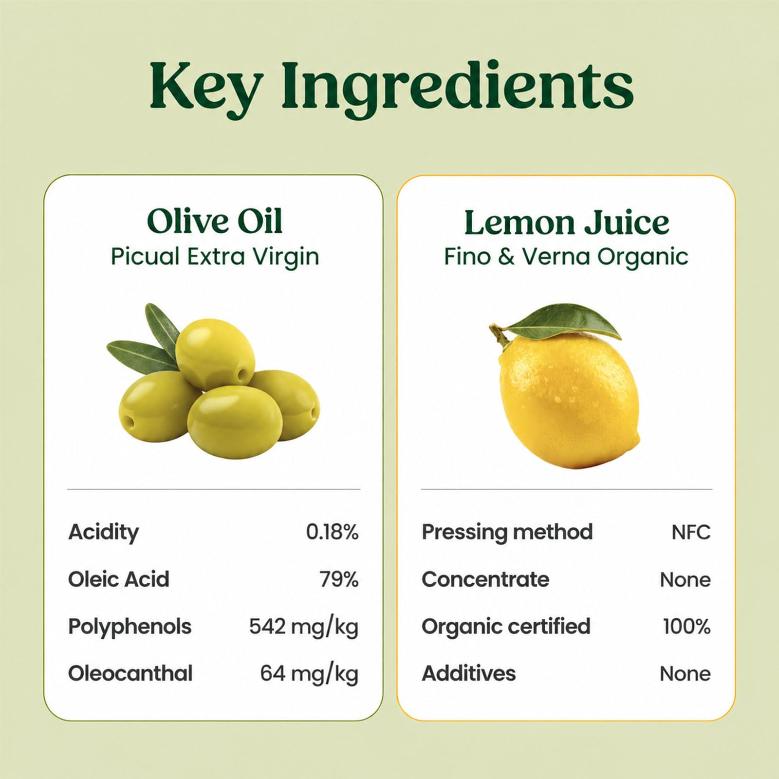 BB LAB Organic Olive Lemon Dual Shot, Cold-Pressed Extra Virgin Picual Olive Oil & NFC Lemon Juice, 65:35 Ratio, Single serve, On-the-Go Liquid Stick Packets, 20g x 10 Sticks