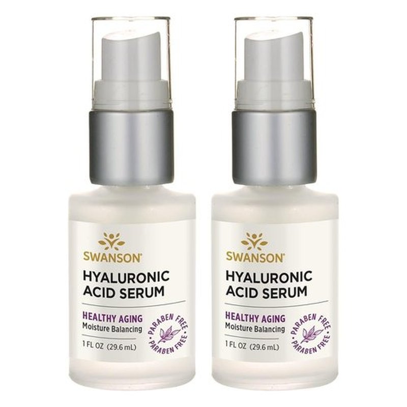 Swanson Hyaluronic Acid Serum 1 fl oz Serum (2 Pack)