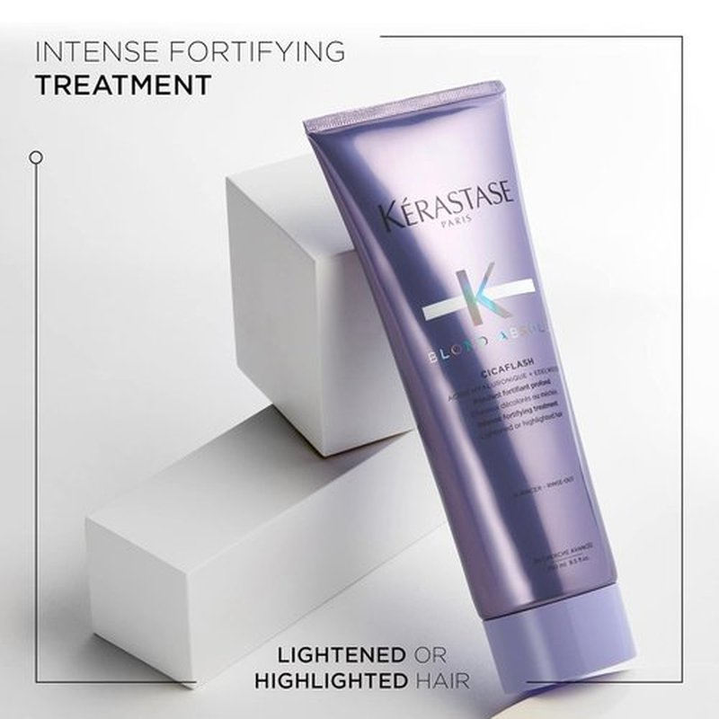 Kerastase Blond Absolu Ultra-Violet Purple Shampoo & Conditioner Set - Hydrates & Neutralizes Brassy Tones for Lightened Hair