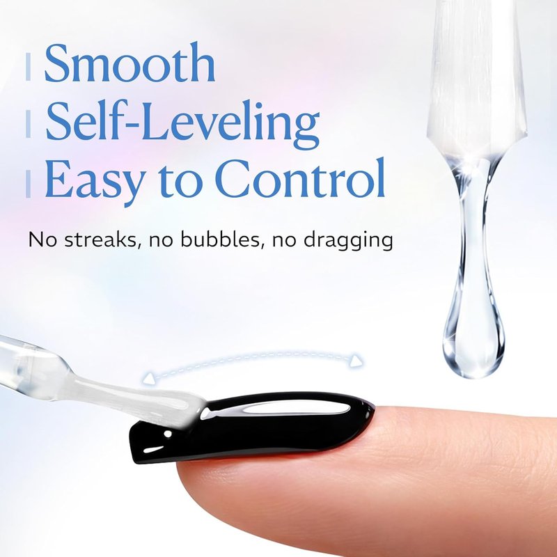 AZUREBEAUTY Gel Top Coat - No Wipe High Gloss Finish | 18ml Clear Long-Lasting Shine for Manicure