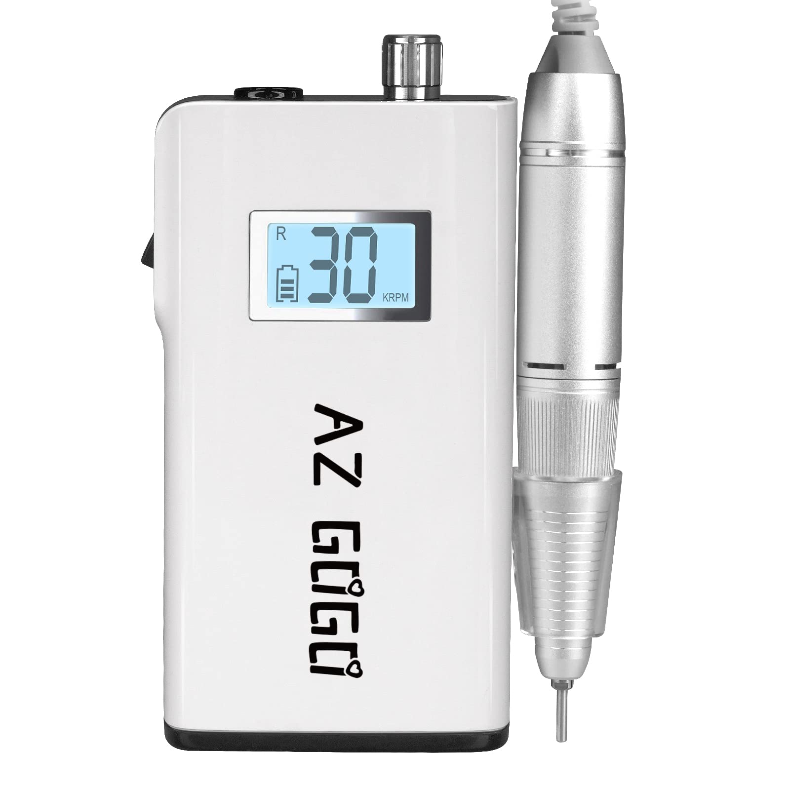 (Need Portable Host) Updated Handpiece for AZ GOGO-102 Nail Drill Machine Part, AZ GOGO 30000 RPM Portable Nail Drill - for Updated 2 Jack Host
