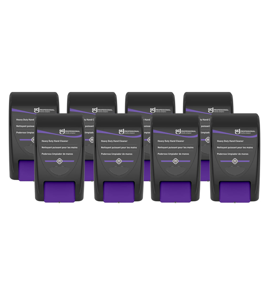 KRESTO SC Johnson Professional Cleanse Heavy Duty Hand Wash Dispenser, Fits 2 Liter and Solopol Heavy Duty Hand Cleaner Cartridges, Black, 8 Count, for Professional Use Only