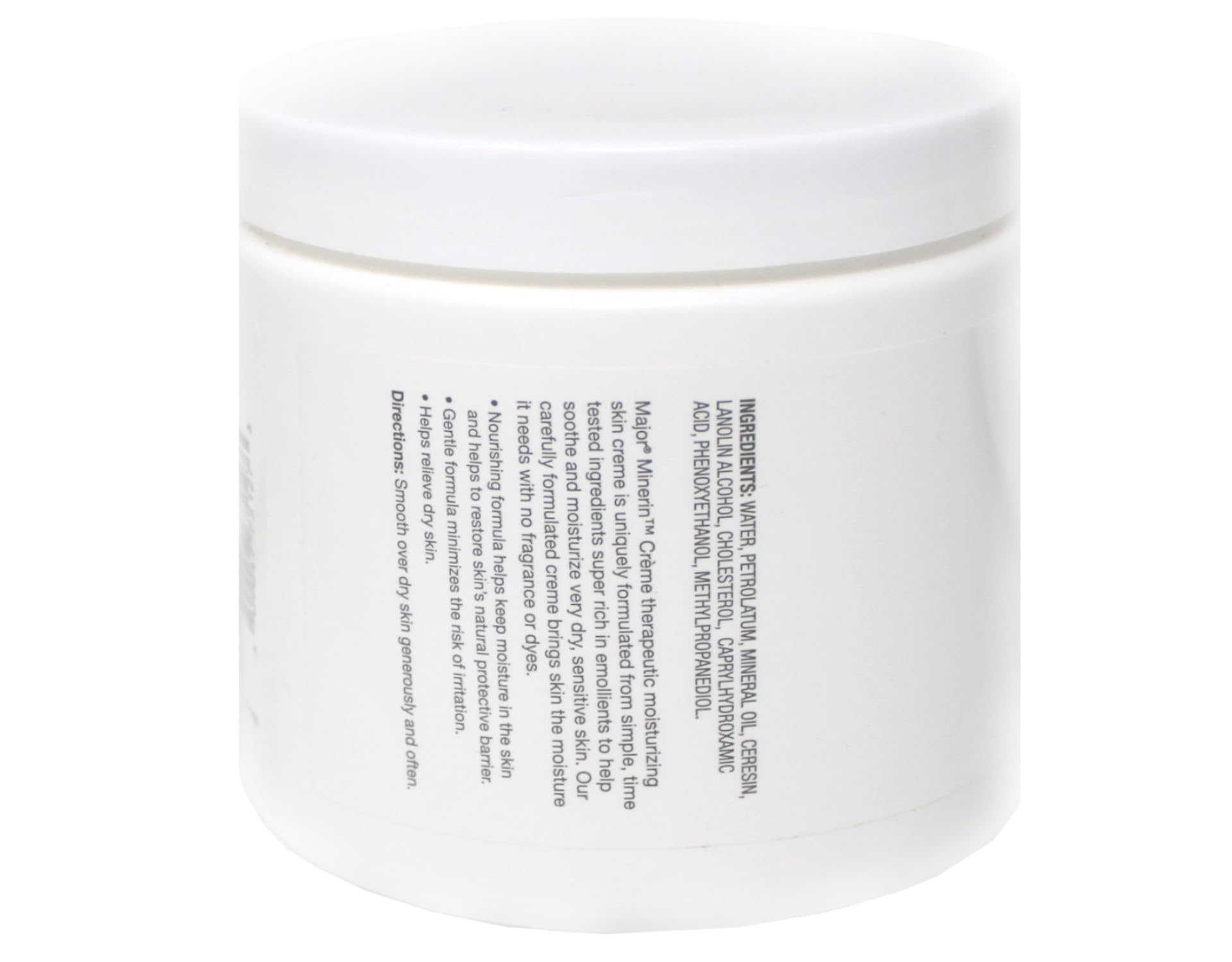 Major Therapeutic Moisturizing Minerin Creme 16oz for Dry, Sensitive Skin Pack of 12