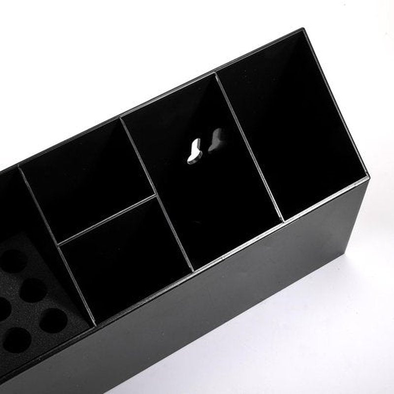 Hedume Hair Scissors Large Storage Box, Hair Salon Supplies Accessories Tool Station Desk Organizer Case, Salon Shear Holder, Professional Hairdressing Combs, Clips, Brushes Storage Racks Tool Box
