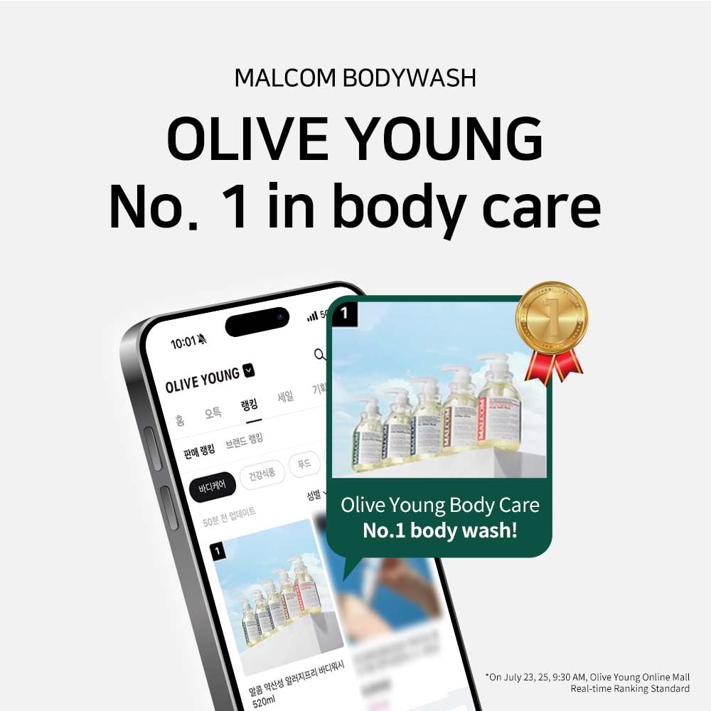 MALCOM low ph Allergy-free Body Wash Timeless Black Musk 17.58 fl oz