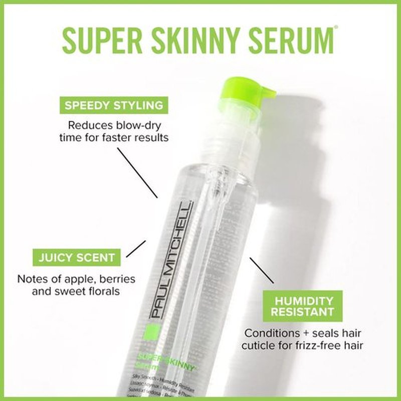Paul Mitchell Super Skinny Serum - Humidity Resistant Formula for Faster Drying & Frizz Control