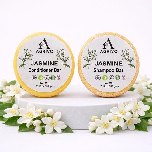 Jasmine Shampoo & Conditioner Bar - Strengthen & Volumize All Hair Types | 2.12 oz Natural Ingredients