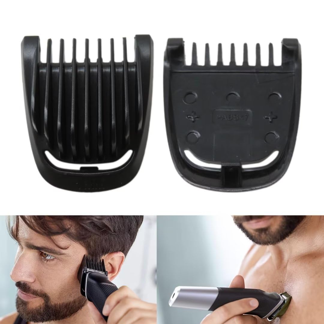 Gxcdizx New Upgraded 1mm Hair Comb Replacement for P-hilips Norelco MG3740 MG3747 MG3748 MG3750 MG3757 MG3758 MG3760 MG3910 MG5700 MG5720