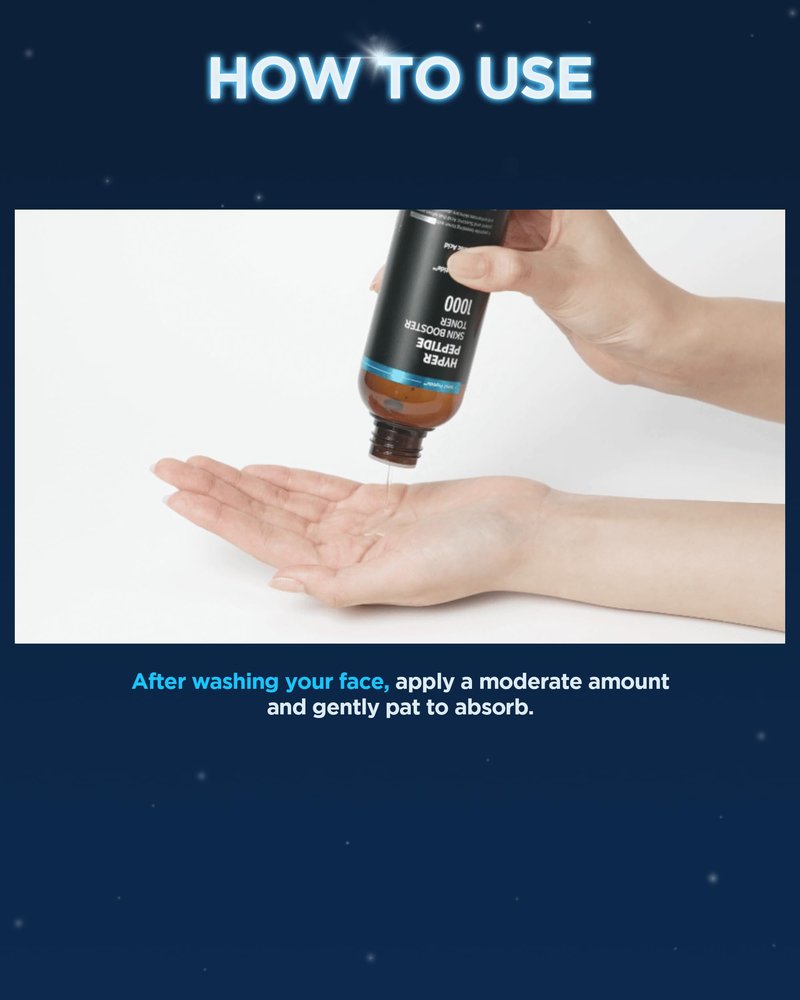 WELLAGE Hyper Peptide Skin Booster Face Toner - Korean Beauty Facial Astringent, Infused Peptide PHA, Anti-Aging, Wrinkle & Elasticity Improvement - for Uneven Texture, Reduces Pores, 6.76 fl.oz.