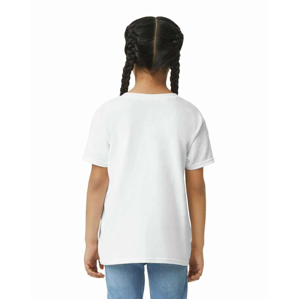 Gildan Youth Ultra Cotton T-Shirt, Style G2000B, Multipack, White (12-Pack), Medium
