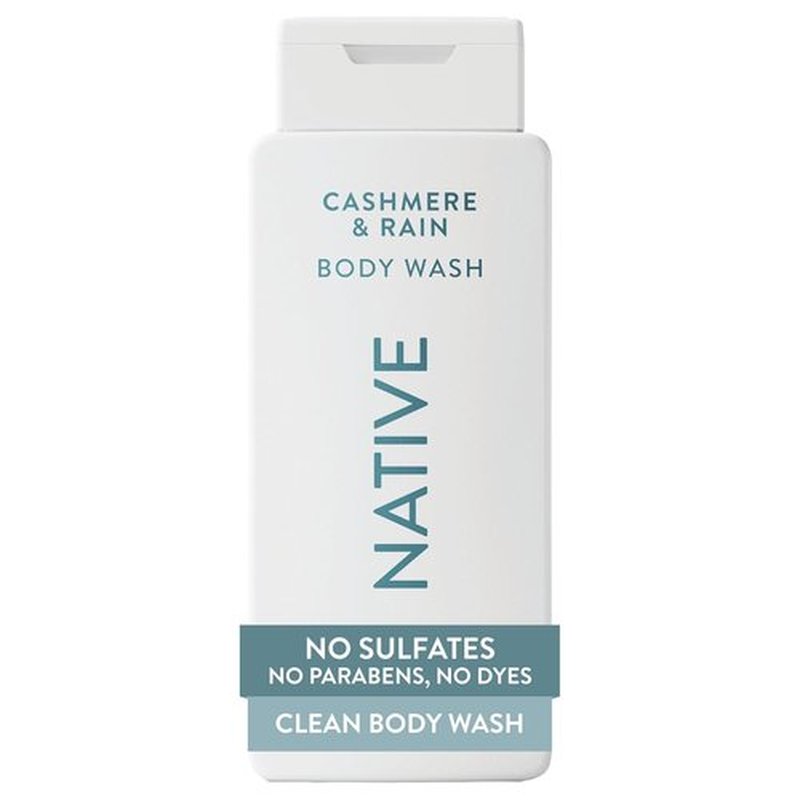 Native Body Wash - Naturally Derived Ingredients for Soft, Hydrated Skin | Cashmere & Rain, 18 oz