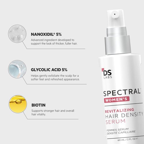DS Labs Spectral Women's Hair Density Serum - Lightweight Leave-In for Fuller, Thicker Hair | 60mL