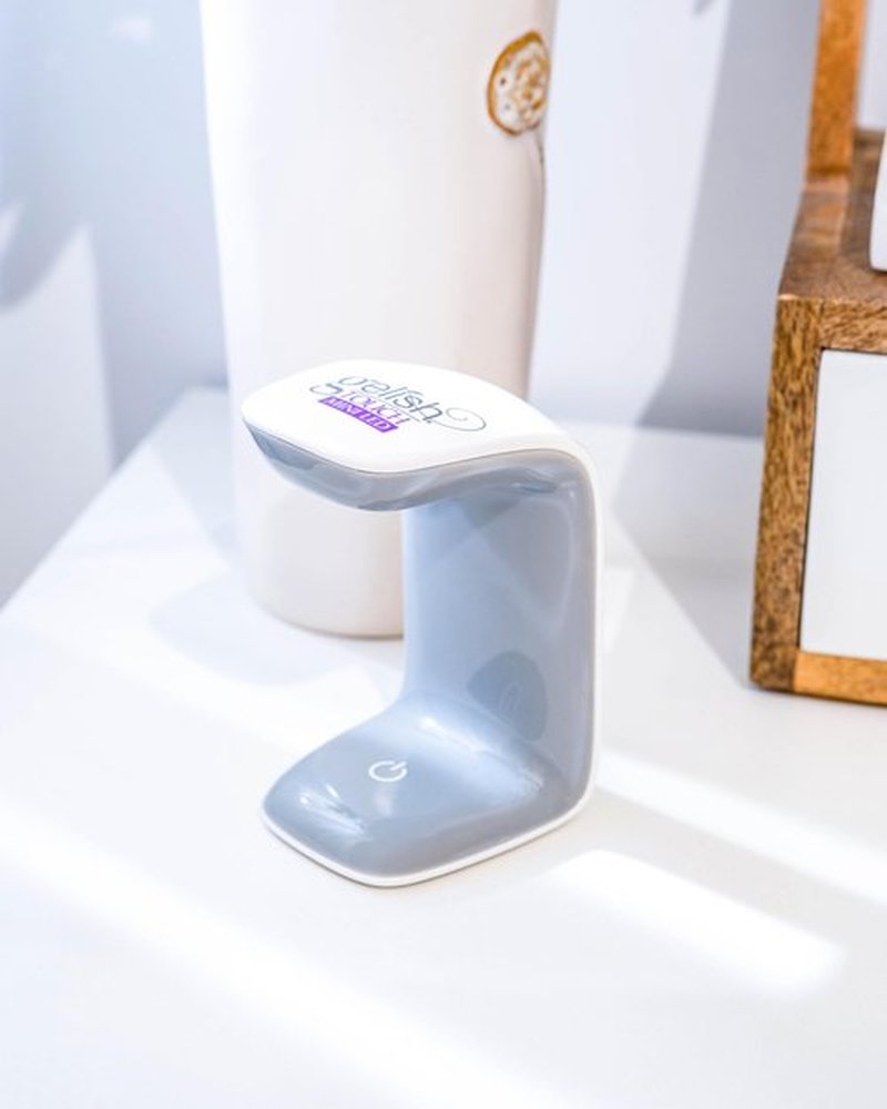Gelish MINI Touch LED Light – Portable & Rechargeable LED Curing Light for Soft Gel™ Tips & Quick Gel Nail Repairs, Touch Activated, 30-Second Cure, USB Cable Included.