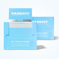 Takeoff Face Towels, 10"×12" XL Face Disposable + Compostable, Ultra Soft Makeup Remover Dry Wipes, Thick Face Towel w/Dual Texture For All Skin Types incl. Sensitive, 50 Count x 2 Pack (100 total)
