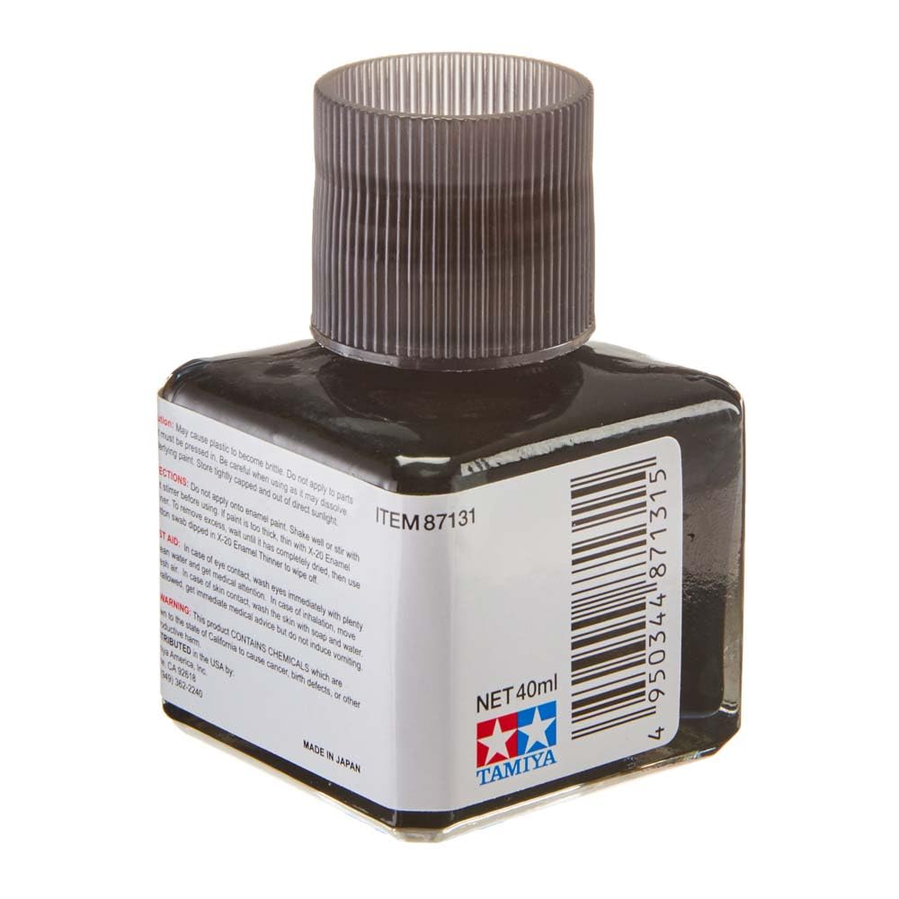 Tamiya Panel Line Accent Color 40ml Black TAM87131 Plastics Paint Enamels