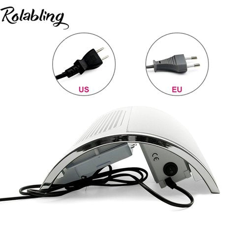 Rolabling Nail Dust Collector Suction Extractor - Powerful Vacuum Cleaner with 3 Fans & 2 Dust Collection Bags for Acrylic Nail Salon