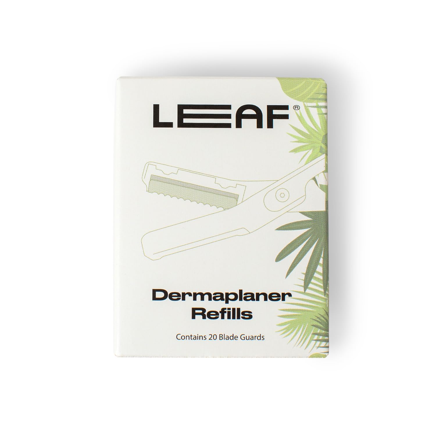 Leaf Shave | Leaf Dermaplaner Blade-Guard Refills - 20-Count Replacement Blade-Guards