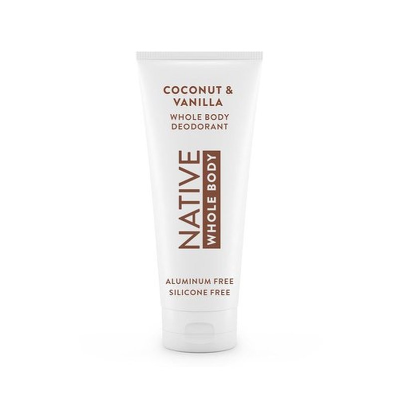Native Whole Body Deodorant Cream - 72 Hour Odor Protection | Aluminum Free with Coconut Oil & Shea Butter | Coconut & Vanilla