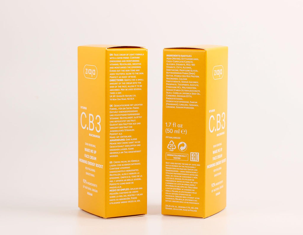 Ziaja Vitamin C.B3 NIACINAMIDE - Wake Me Up
