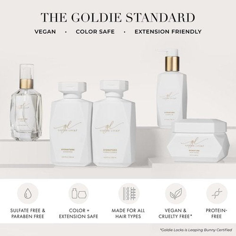 Goldie Locks Signature Leave-In Conditioner - Moisturizes and Controls Frizz - Lightweight Daily Hydration - Safe for Extensions & Color-Treated Hair - Protein-Free - 5.1 fl oz (Packaging May Vary)