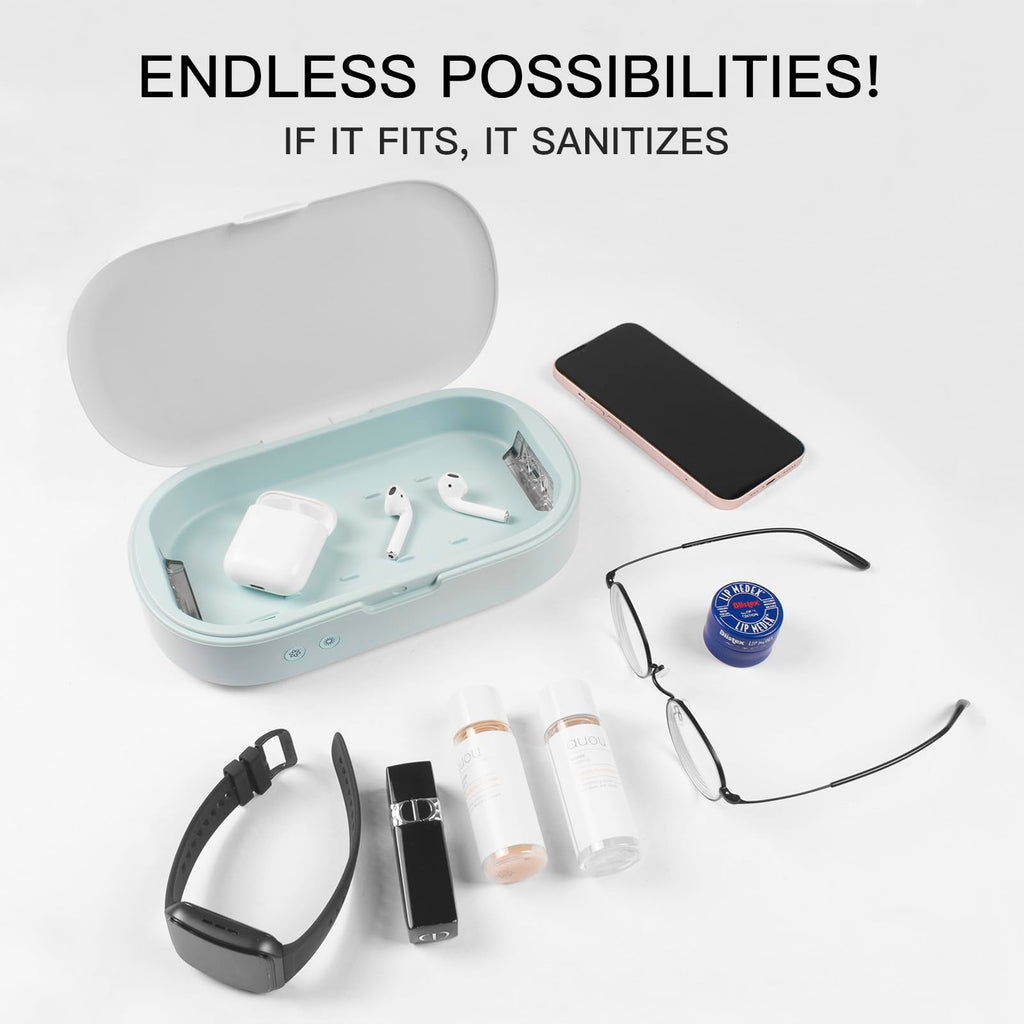 UV Light Box UVC for Phone Ultraviolet for Toothbrush Jewelry Glasses Nail Tools Keys Aroma Case