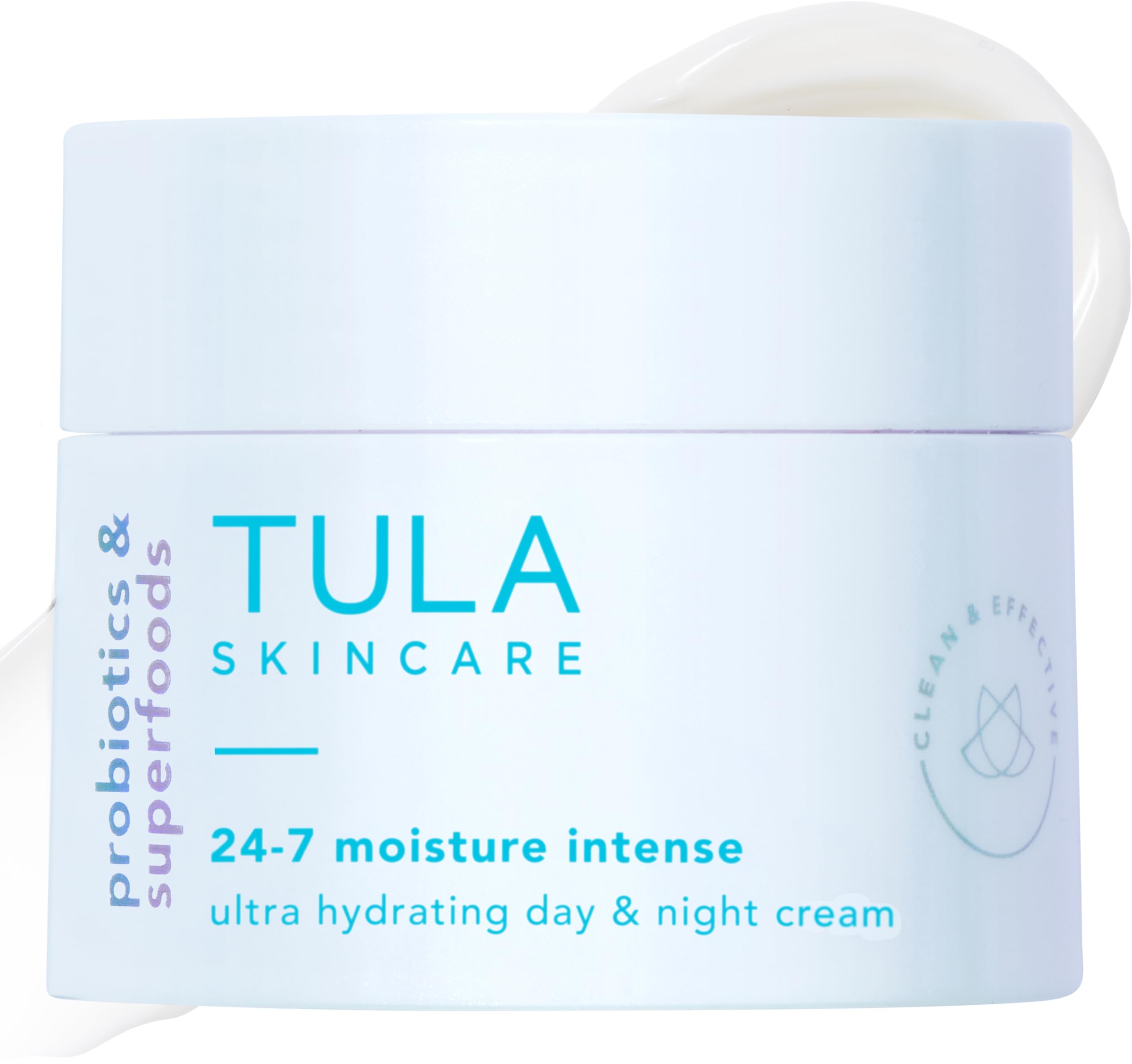 TULA Skin Care 24-7 Moisture Intense Ultra Hydrating Day & Night Cream - Travel-Size, Ultra Nourishing Moisturizer for Face. Soothe Skin, Maintain Skin Balance & Improve Skin Smoothness, 0.5 oz.