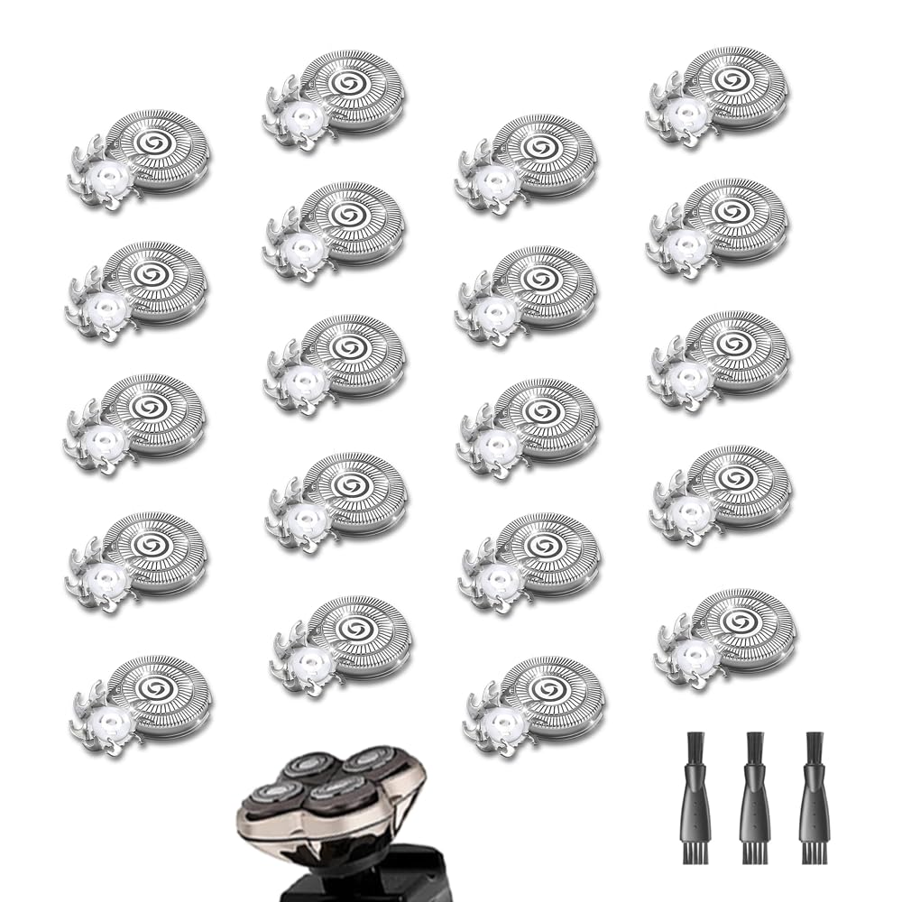 20 PACKS Head Shaver Replacement Heads Compatible with Skull Shaver Pitbull Gold PRO, Pitbull Silver PRO, Palm, Pitbull Platinum PRO, Skull Shaver Pitbull Gold PRO Shaver Replacement Blade